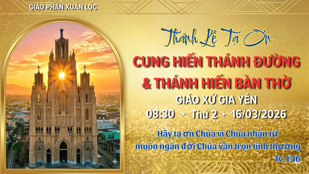 🔴( Trực Tiếp ) THÁNH LỄ TẠ ƠN 