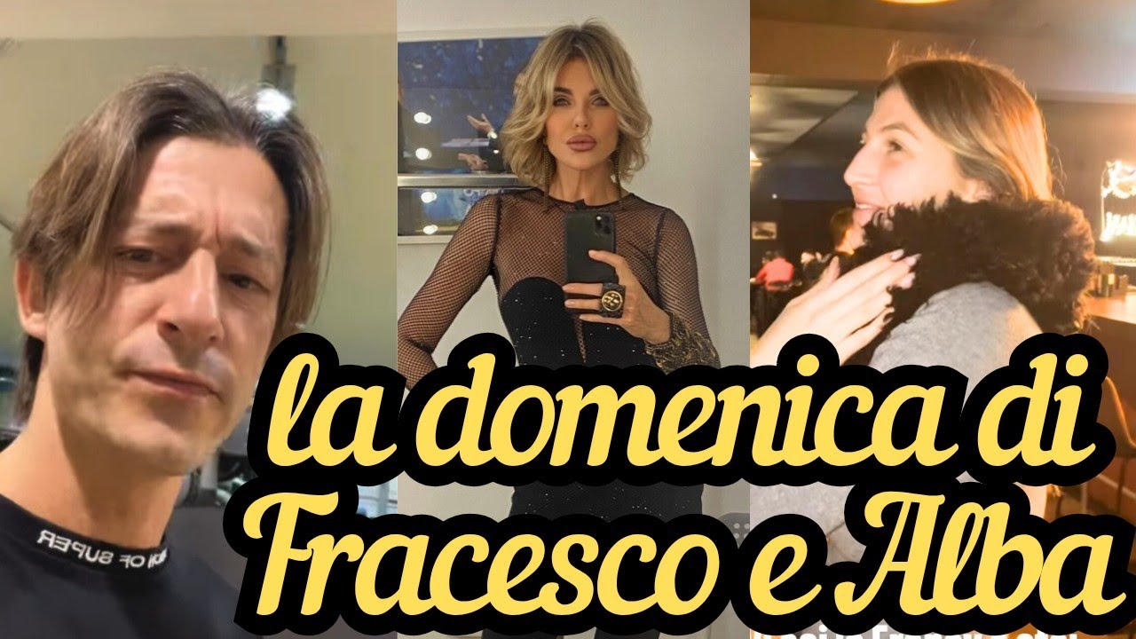 La domenica di FRANCESCO OPPINI e ALBA PARIETTI: mobili nuovi, famiglia e cagnolini ♥️