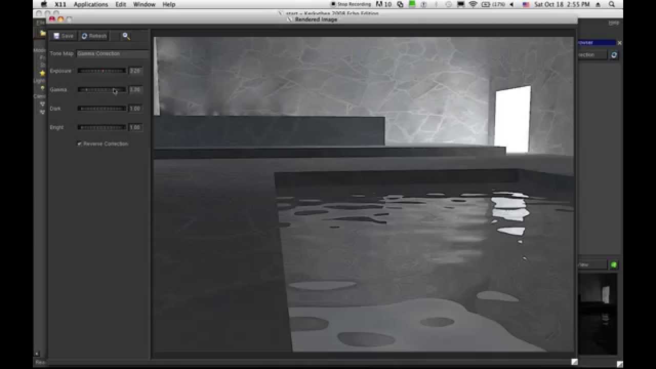 SketchUp + Kerkythea | Create Simple Room With Water