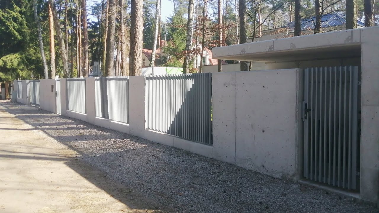 Ogrodzenie z Betonu Architektonicznego NOWOŚĆ!!! Szalunki Ścienne Zalewanie Betonu DAW-BUB