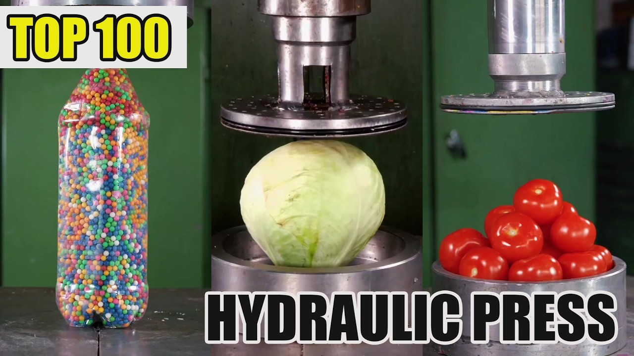[ 2 HOUR Of Enjoyment ] 🔥 100 Ton Hydraulic Press Vs | Crushing Compilation #Satisfying #Crushing