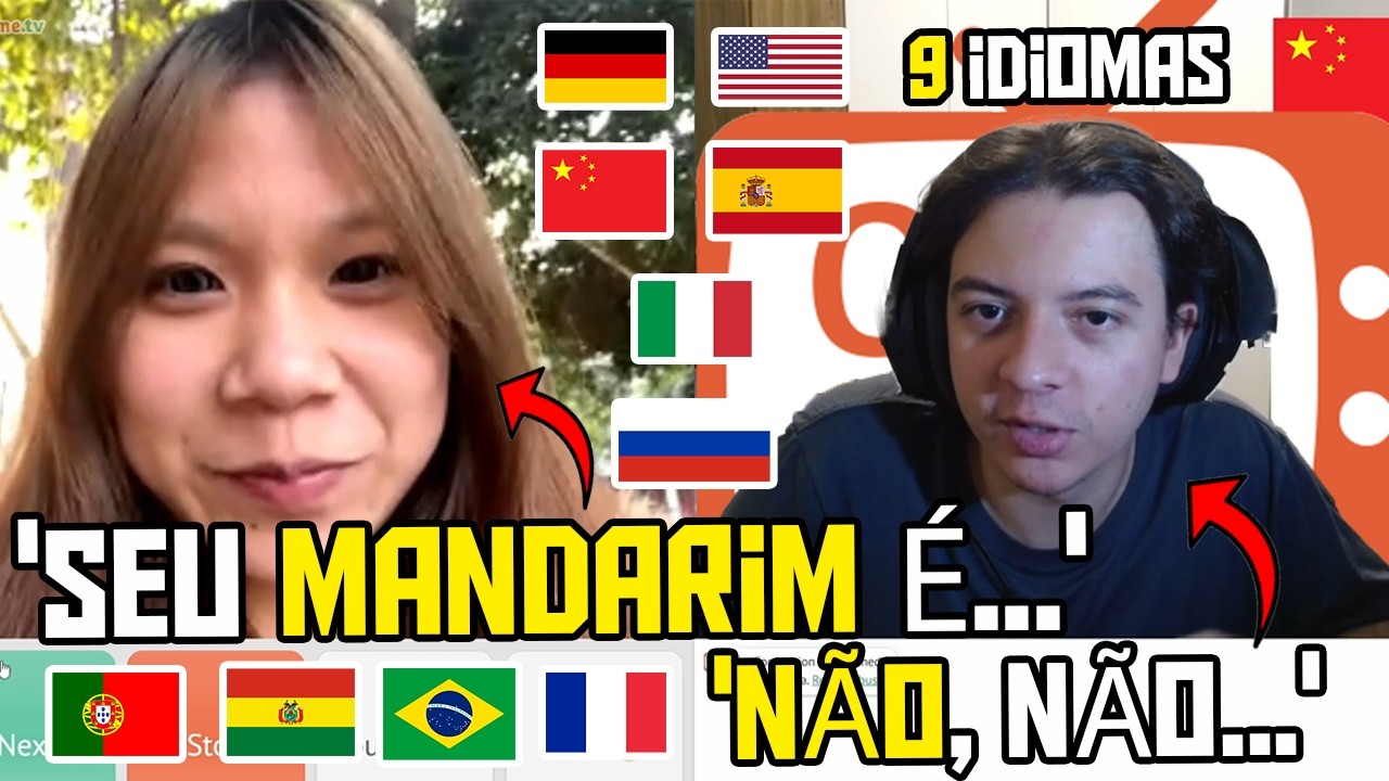 Poliglota BRASILEIRO SURPREENDE CHINESAS e EUROPEUS Falando 8 IDIOMAS (Reações SENSACIONAIS!)