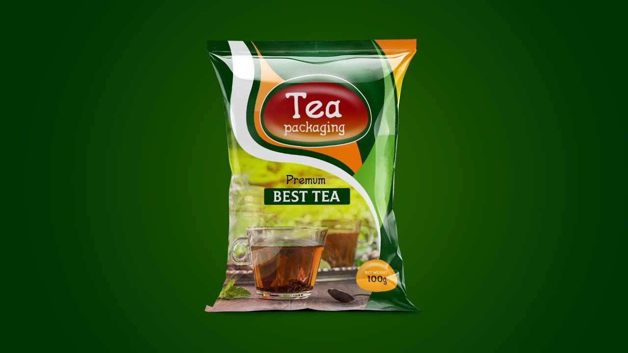 Professional Tea Packaging Design Tutorial - Adobe Photoshop Cc