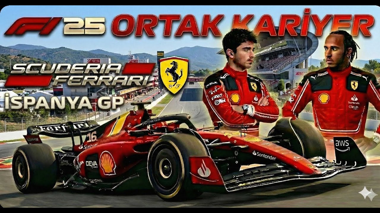 F1 25 Ferrari Eşli Takım Kariyeri İspanya Yarışı