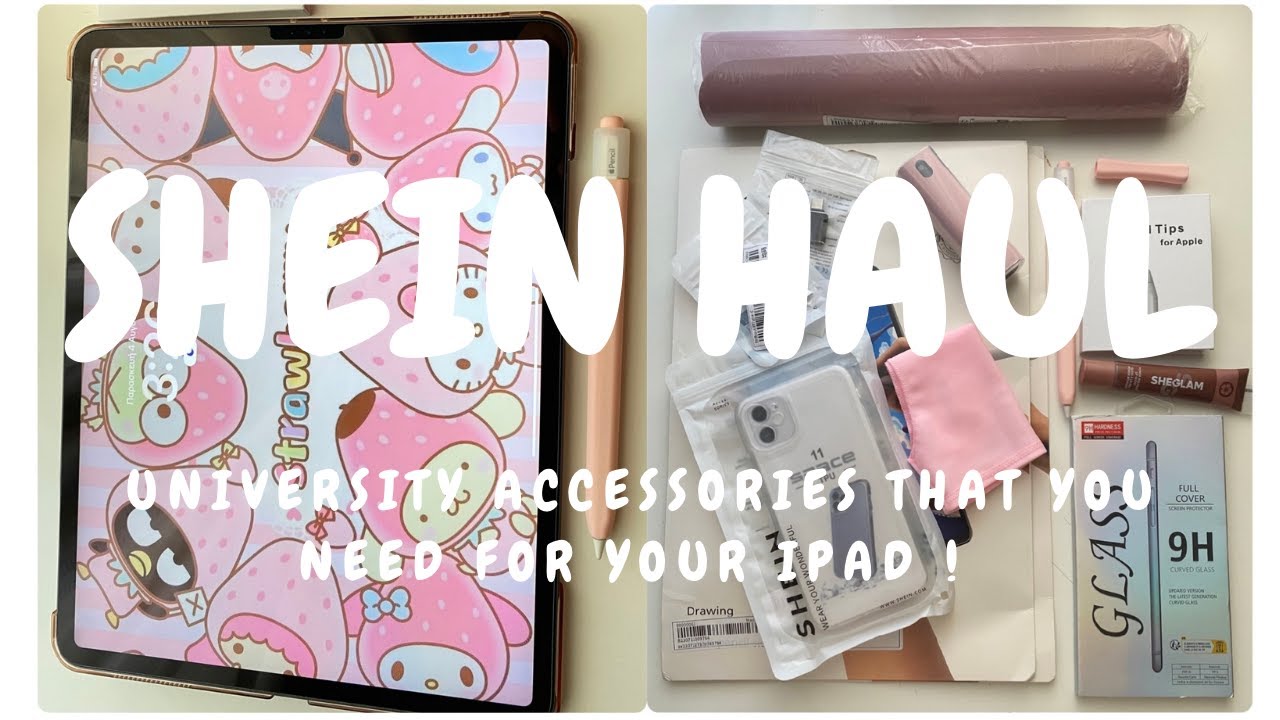 SHEIN HAUL | ipad Pro accessories for university ,note taking  ,journaling ,planning !