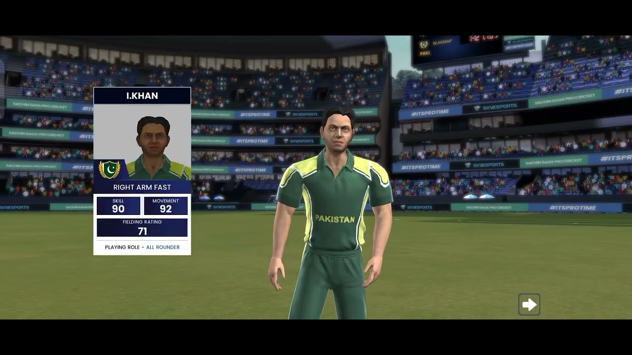 Cricket gaming video 