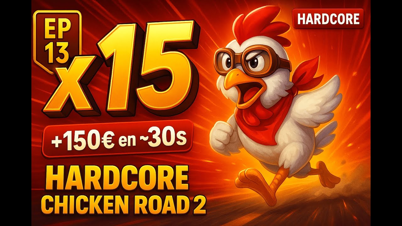 ¡BRUTAL x15 en Chicken Road 1 (Hardcore)! Terminamos con ganancias