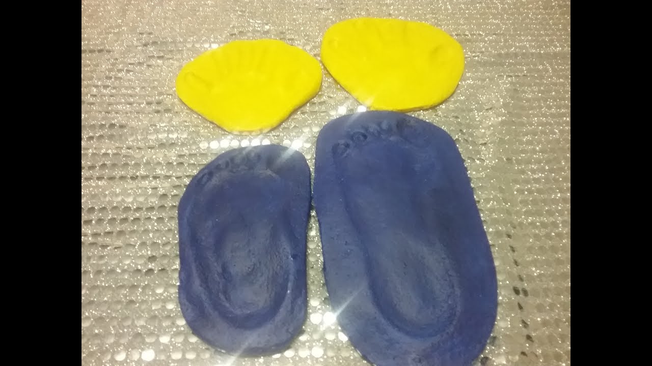 COMO hacer las huellas de tu bebe  en casa . MASA DE SAL