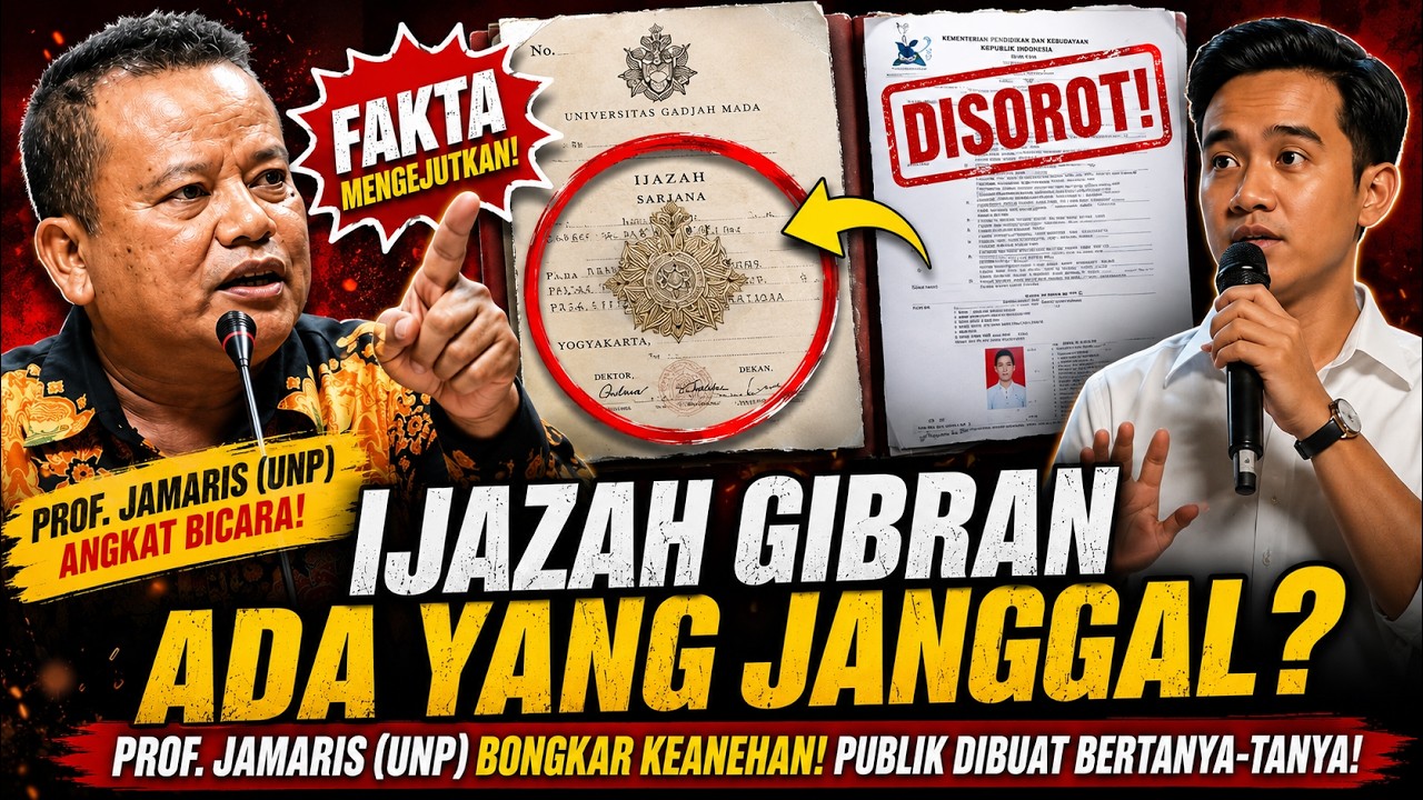 Keanehan Ijazah Gibran?  Prof. Jamaris (Pakar Pendidikan UNP) Bongkar Fakta Mengejutkan!
