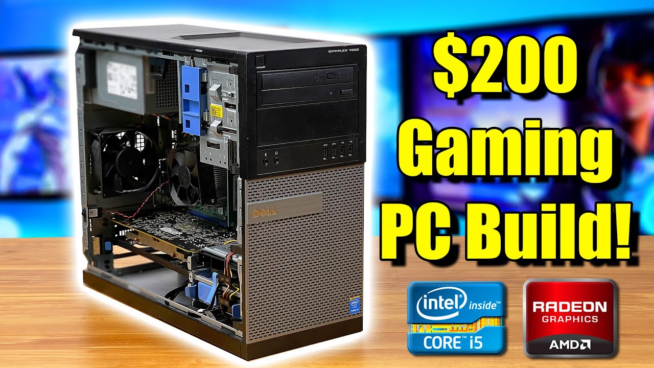 The Cheapest Gaming PC I Could Build In 2021! $200 Budget Build