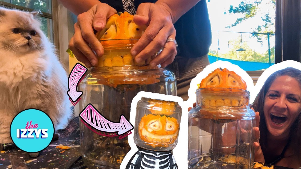 How To Carve A Pumpkin LIKE A PRO + PRESERVE IT IN WATER IDEA!