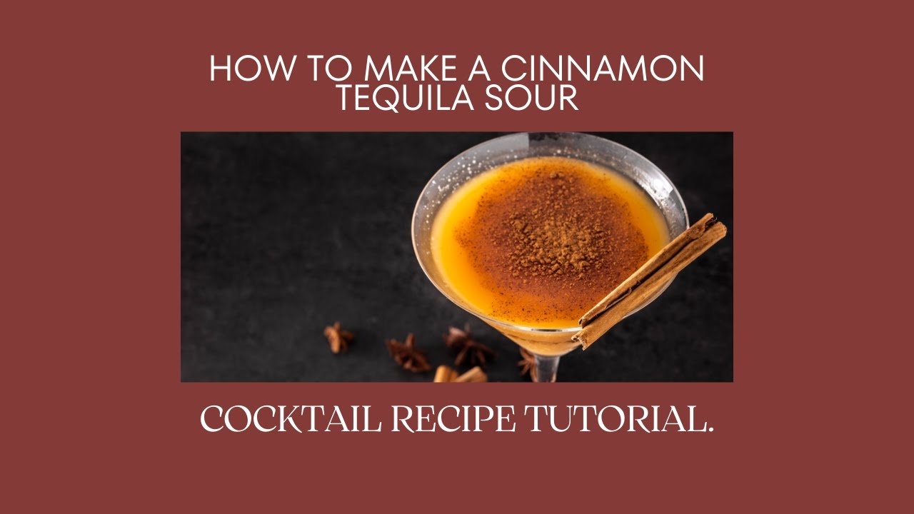 Shake Up Your Night with a Cinnamon Tequila Sour! 🍹 | Easy At-Home Cocktail Recipe