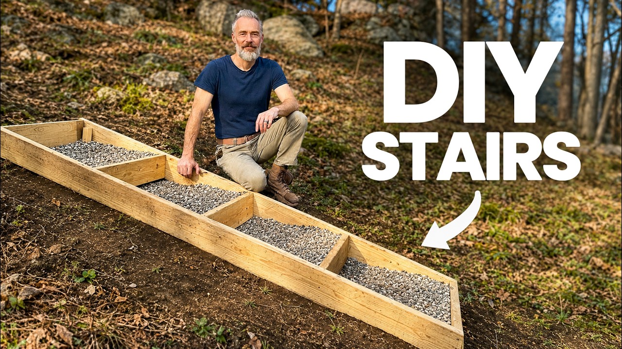 MAKE DIY Outdoor Stairs for Hills (2024 UPDATE)