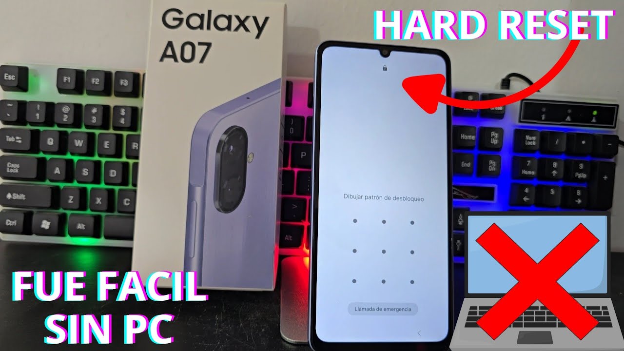 SIN PC - Formatear Samsung Galaxy a07 / Hard Reset