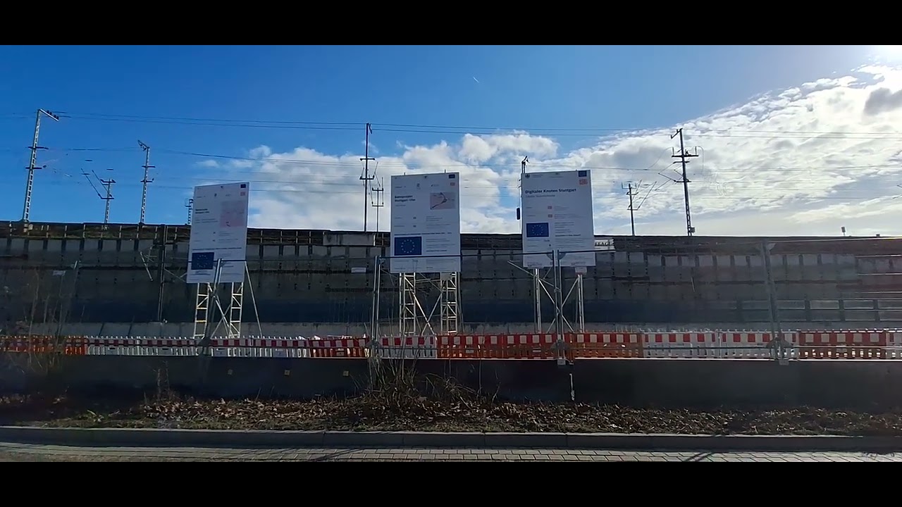 Stuttgart Spaziergang Hauptbahnhof Stuttgart 21 S Bahn Haltestelle Mittnachtstrasse