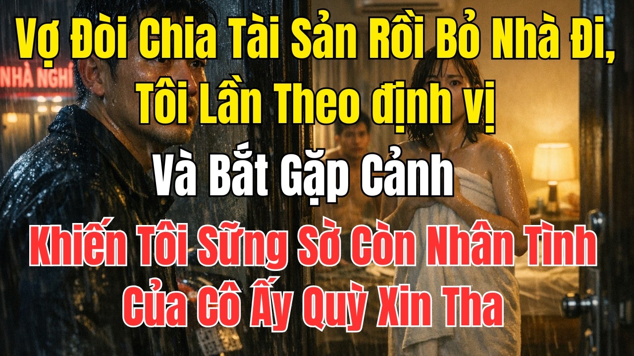 Vợ Đòi Chia Tài Sản Rồi Bỏ Nhà Đi, Tôi Lần Theo Định Vị Và Bắt Gặp Cảnh Khiến Tôi Sững Sờ Còn Nhâ...