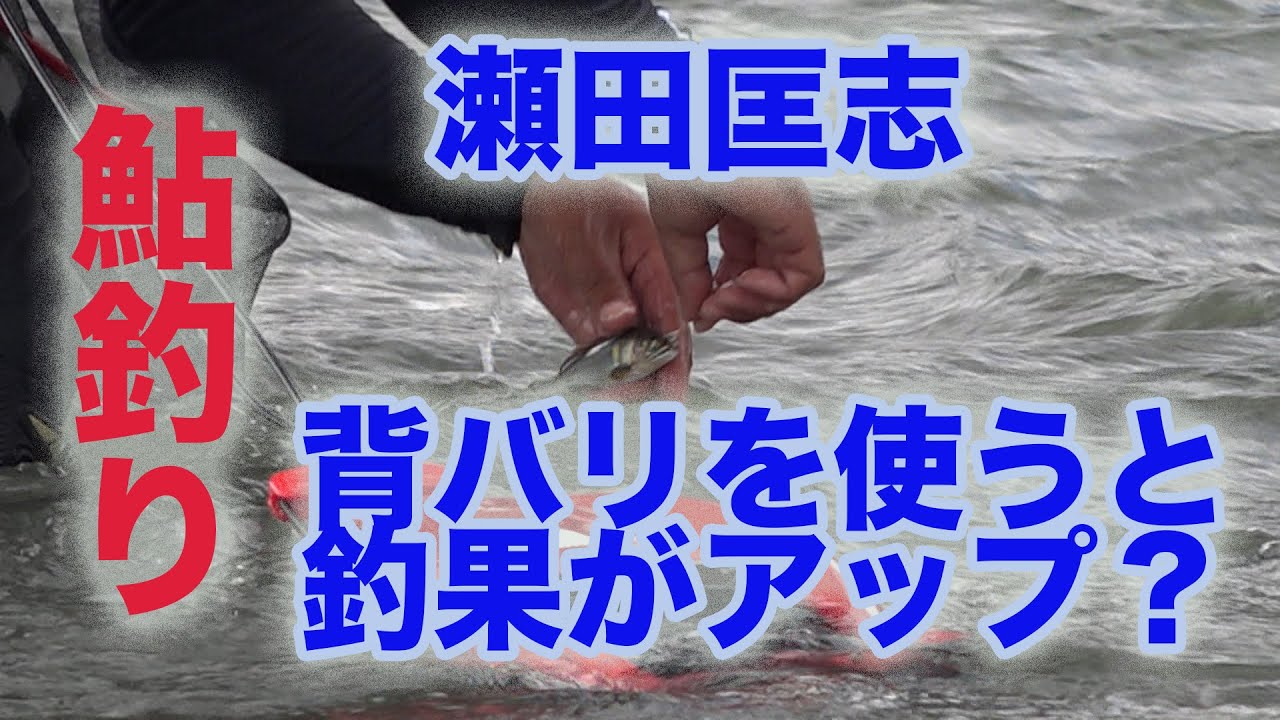 鮎釣り瀬田匡志 背バリを使う利点