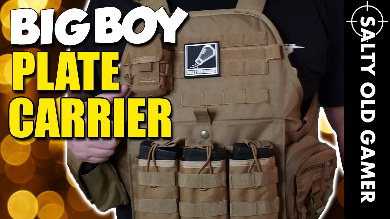 GFIRE Modular Plate Carrier for Big Boys | SaltyOldGamer Airsoft Review