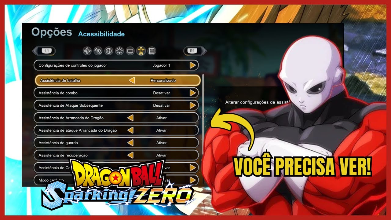 😱 CONFIGURAÇÕES SECRETAS do Dragon Ball Sparking Zero!