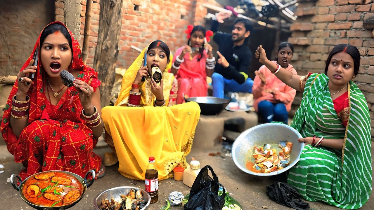 चटनी बहू फोन से बात करने के चक्कर में सास से मछली बनवाती ।। Chatani Bahu Phone Se । Bhojpuri Comedy 