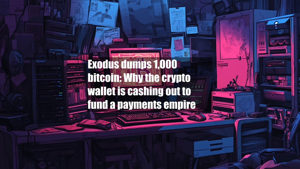 Exodus dumps 1,000 bitcoin: Why the crypto wallet is cashing out to fund a payments empire