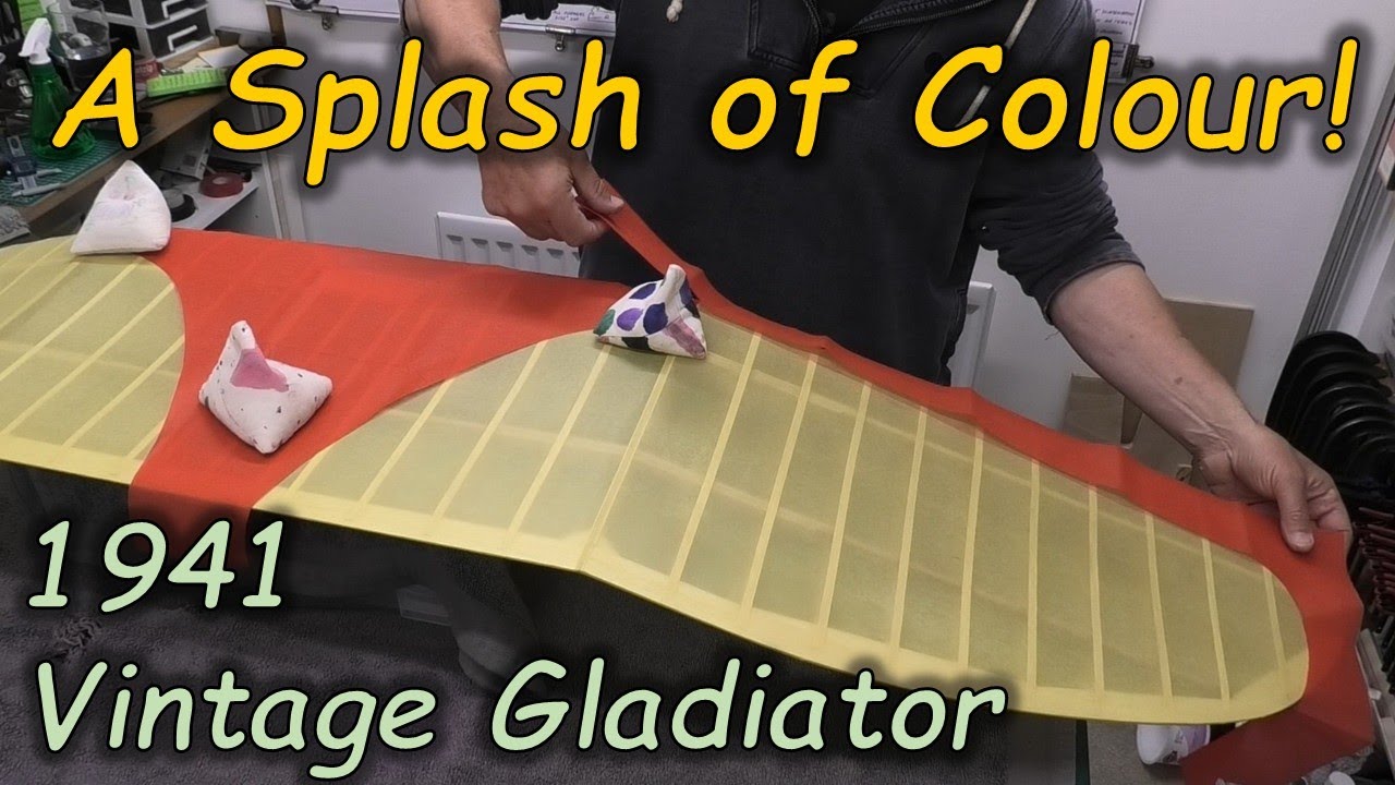 Винтажный Gladiator 1941 года &mdash; часть 25: добавление отделки крыльев &mdash; яркий всплеск цвета &mdash; разм...