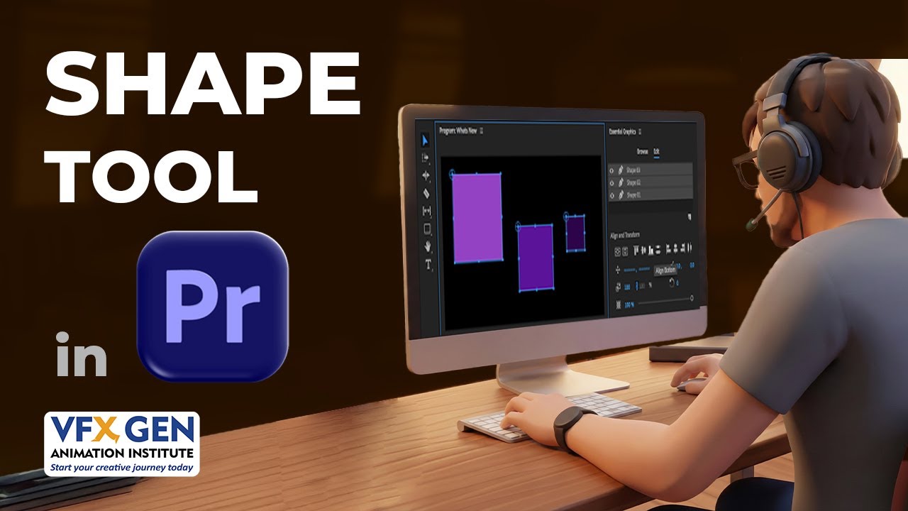 Shape Tool in Premiere Pro | Rectangle, Ellipse & Pen Tool Explained #premierepro #tutorial