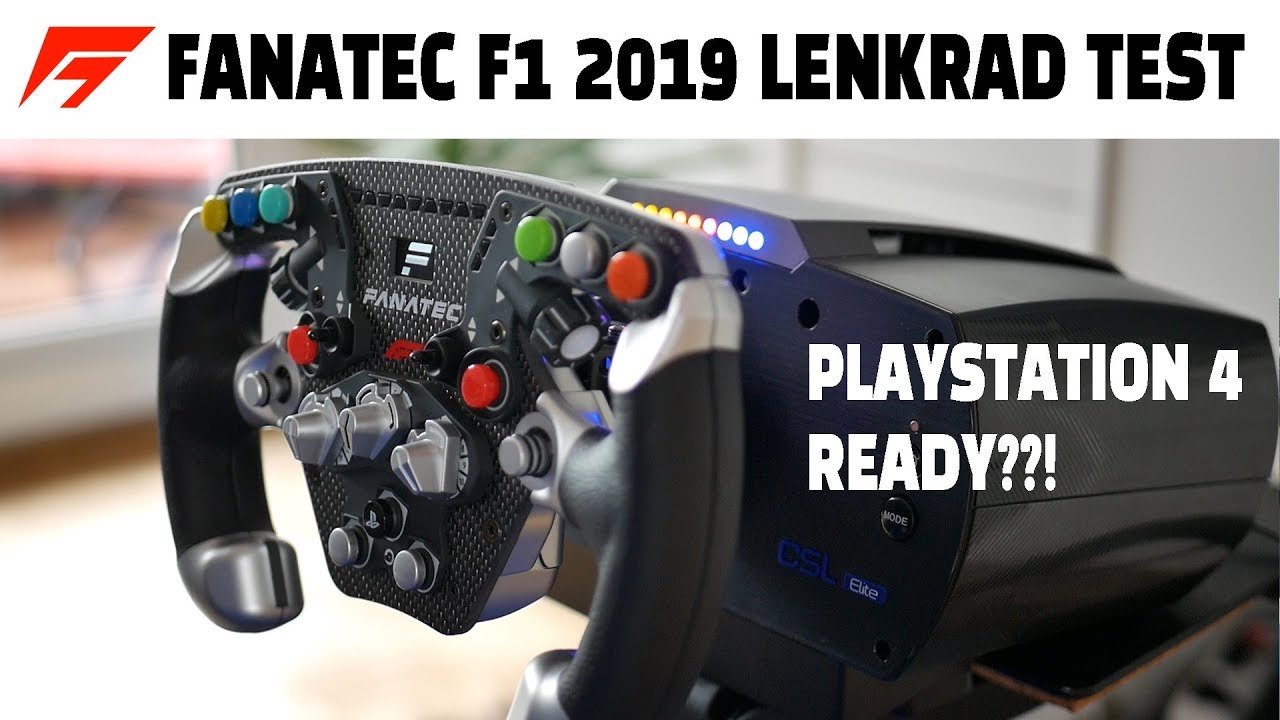 Fanatec ClubSport F1 2019 Lenkrad Unboxing & Review Simracing Setup für PS4 (Deutsch/German)