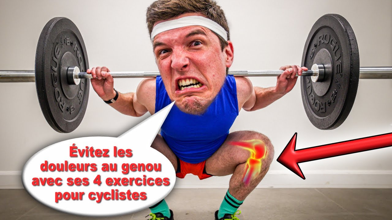MUSCULATION pour cyclistes 🚴‍♂️ FACILE  faire à la maison 🏠 (Exercices pour les douleurs aux genoux)