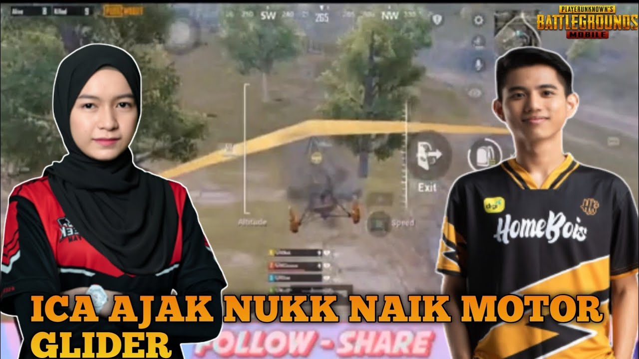 Ica Ajak Nukk Naikk Motor Glider | Pubg Mobile