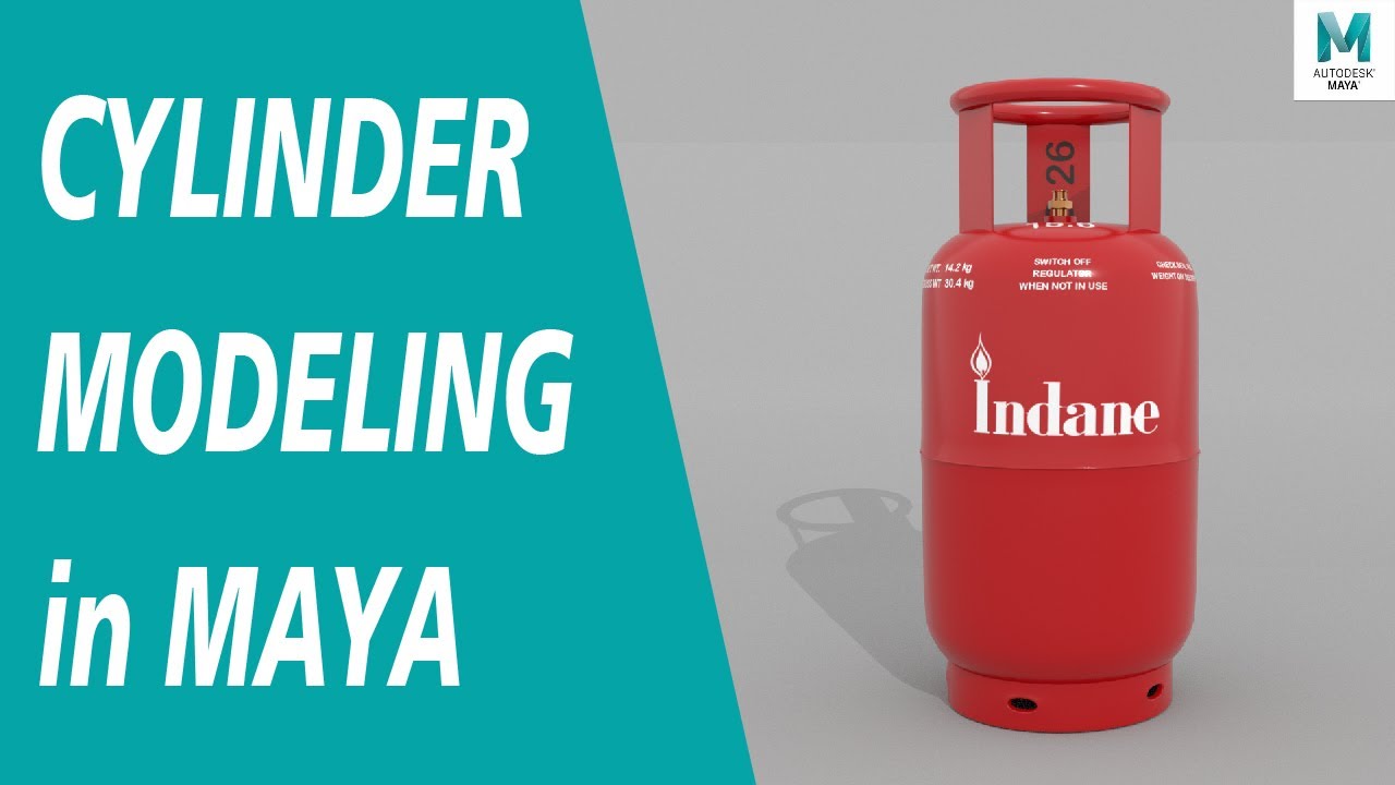 Gas Cylinder Modeling in Autodesk Maya | 3D Modeling Tutorials | CreativTimes