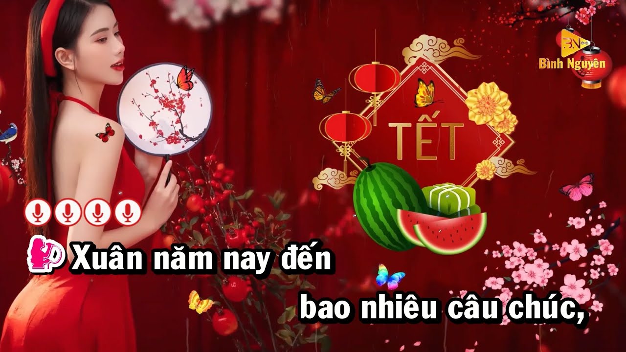 Tết Đong Đầy | Karaoke Remix✈️| Beat Chill | Tone Nữ | Karaoke Bình Nguyên✅