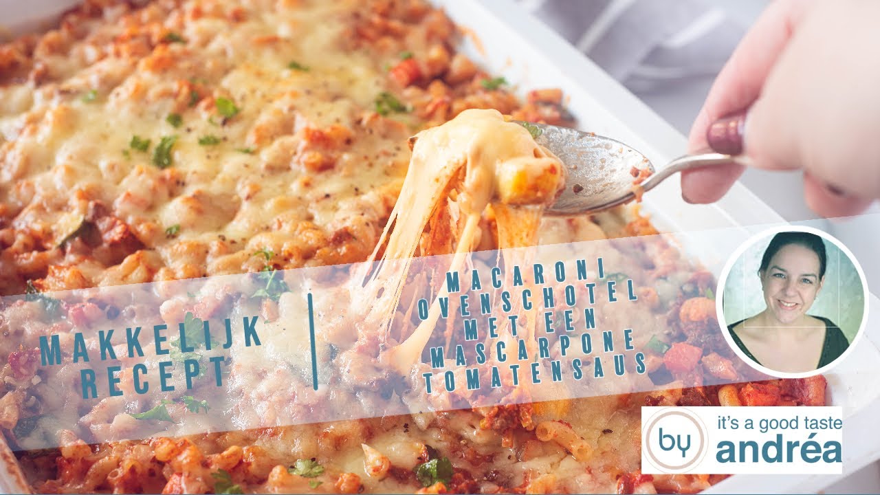 Macaroni Ovenschotel met een Mascarpone Tomatensaus