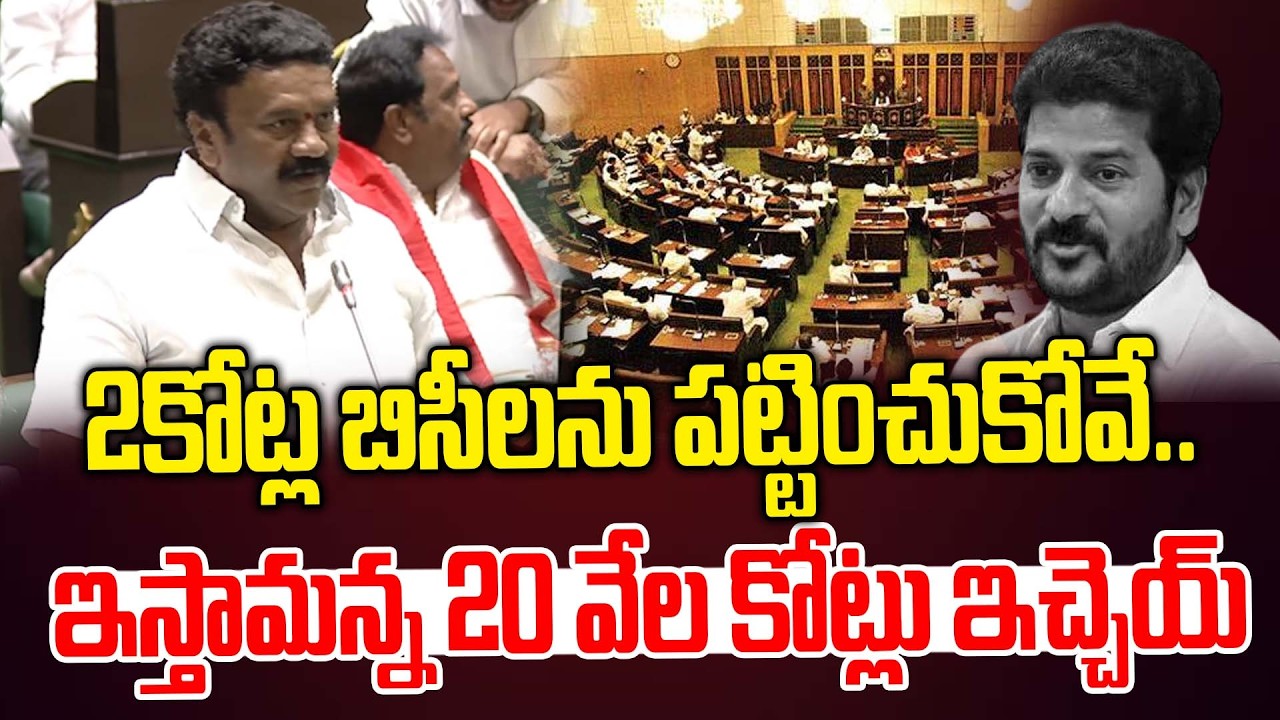 తలసాని శ్రీనివాస్ వేసిన ప్రశ్నకు  కంగుతిన్న రేవంత్ Talasani Srinivas Yadav Fires on Congress Govt i