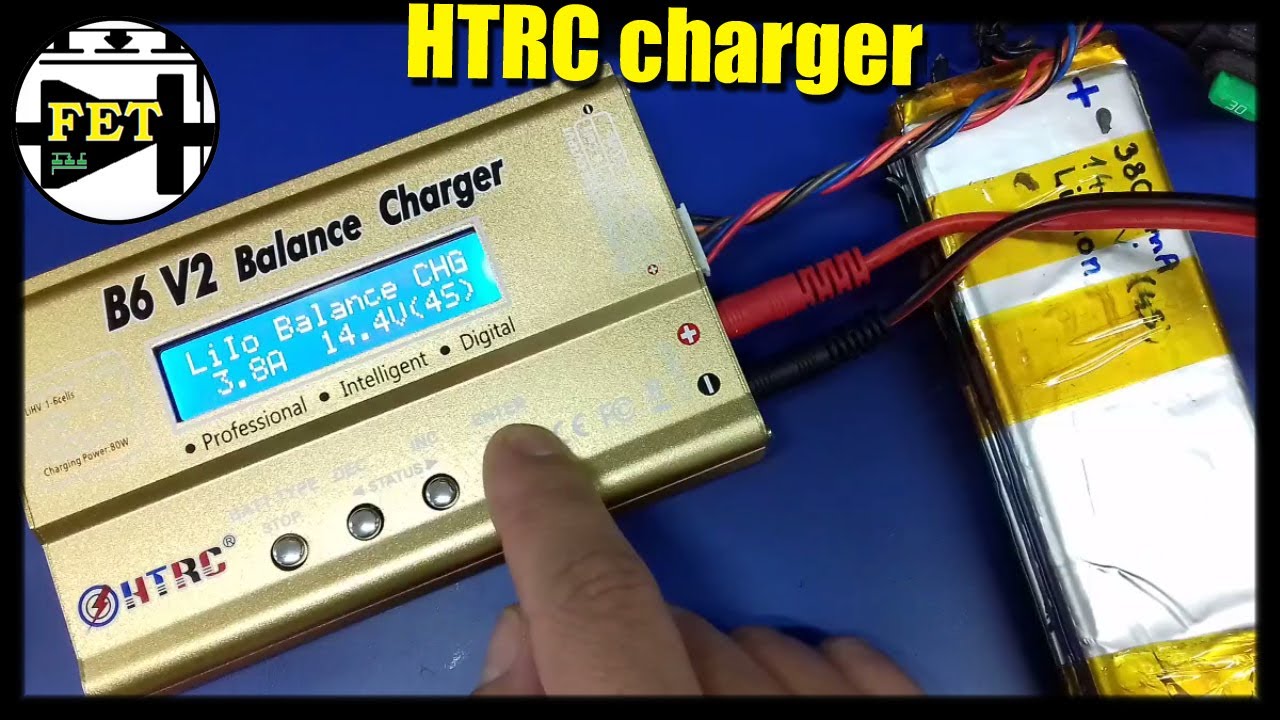 HTRC charger B6 V2 test and review