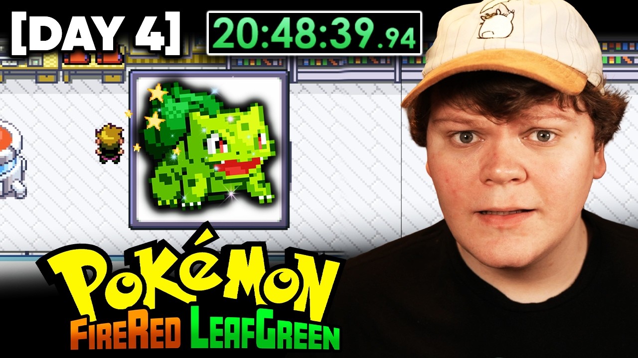 [DAY 4] LIVE Shiny Hunting My Starter In Pokemon Fire Red & Leaf Green (4,000+ Resets)