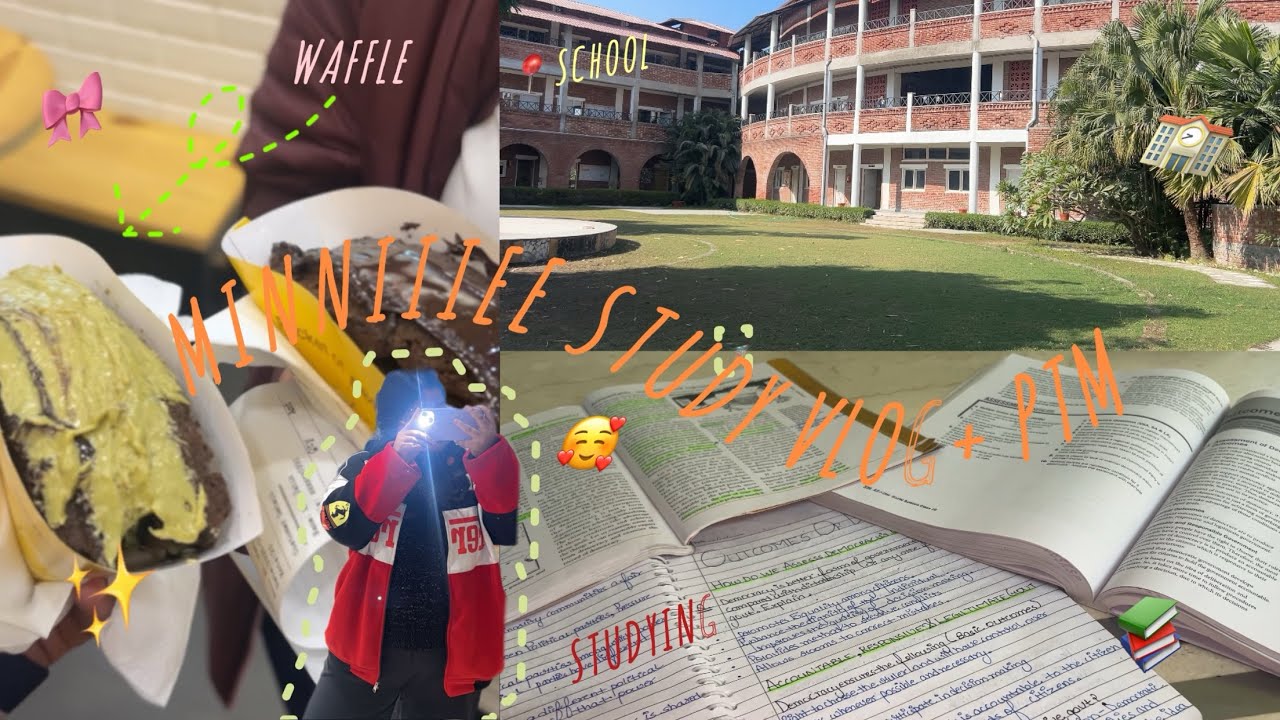 Mini study vlog + ptm🤯📚✨|VLOG