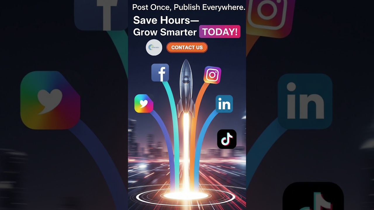 Post once, publish everywhere Save hours grow smarter today! #OmanBusiness #SocialMediaMarketing.