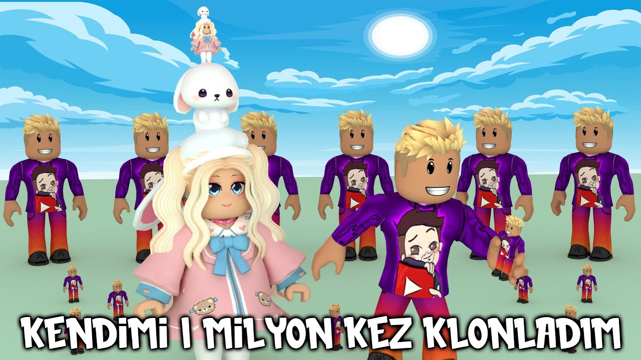 Kendimi 1 Milyon Kez Klonladım | Roblox Clone Yourself