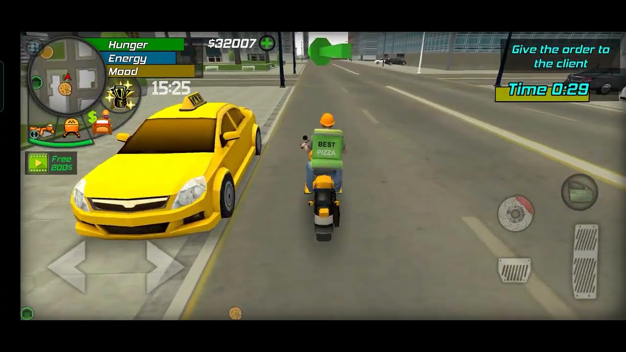 [Part 2] Work as pizza delivery man - Big City Life Simulator Android Gameplay #6 #2022