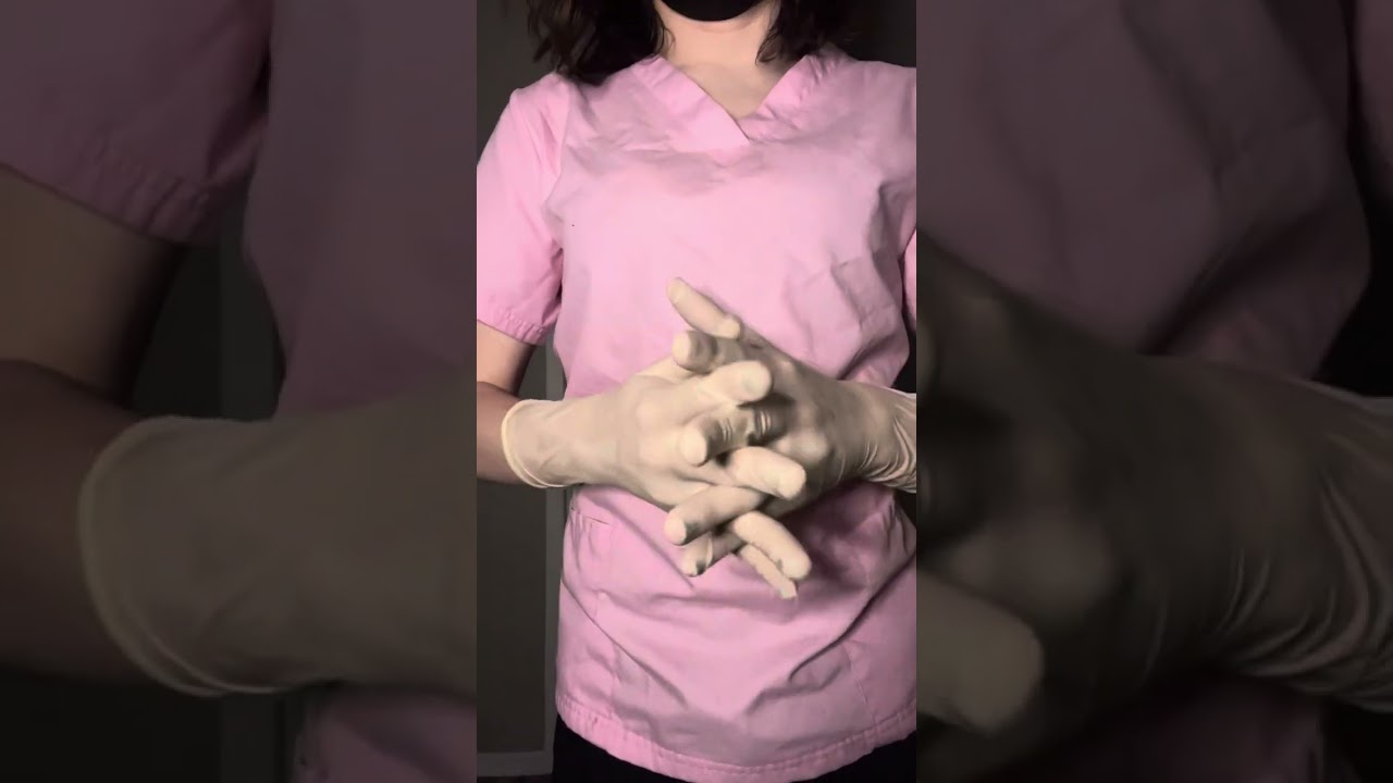 Goth Nurse Surgical Latex Glove ASMR