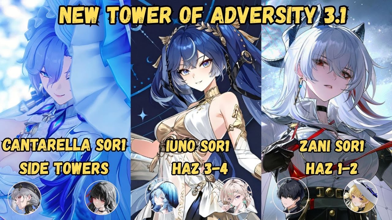 Wuwa 3.1 New ToA | Cantarella Sanhua Chisa | Iuno Shorekeeper Lynae | Zani Rover Phoebe