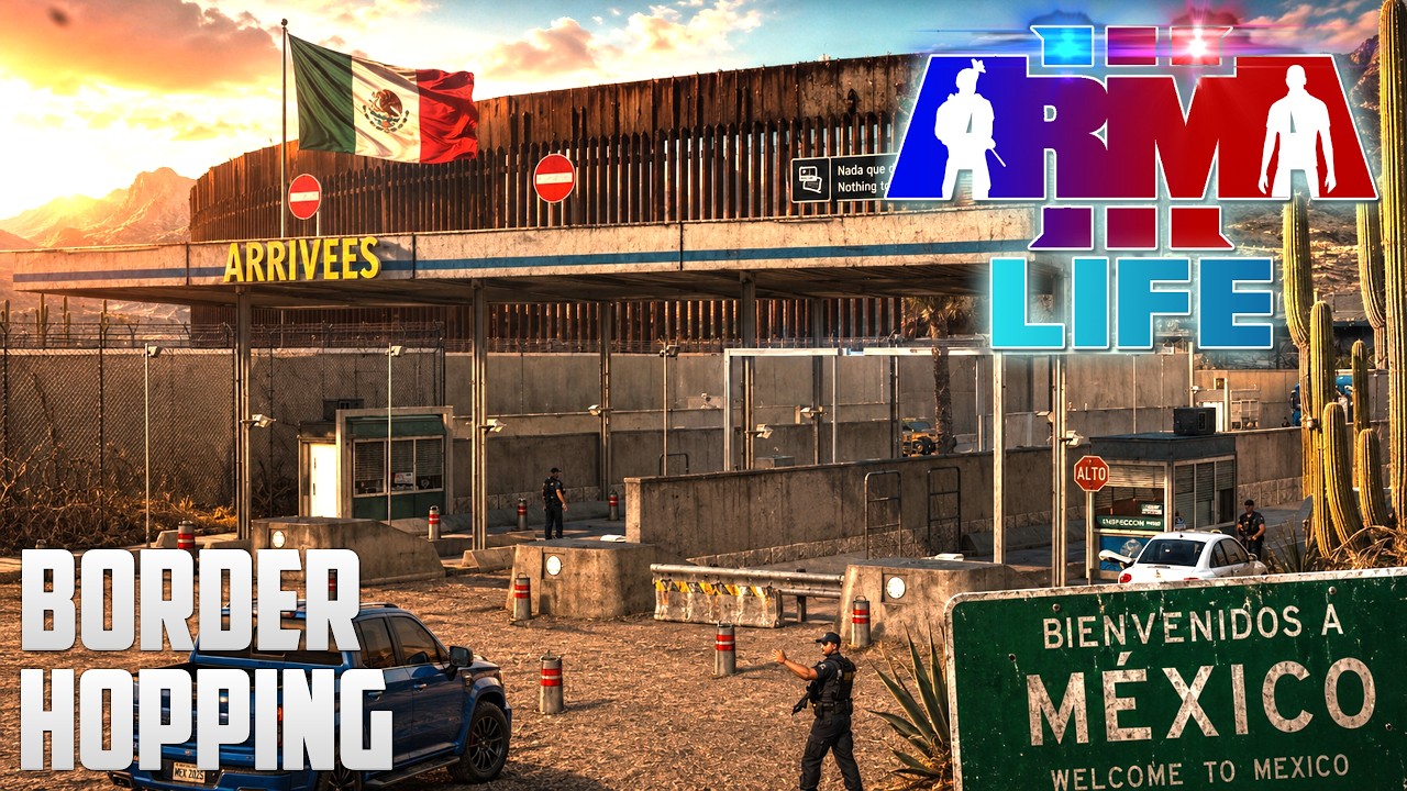 Hopping the MEXICAN BORDER! — Arma 3 Texas Life Mod