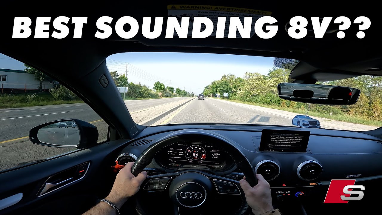 BEST Sounding Audi S3 8V? (POV Drive PURE EXHAUST SOUND)
