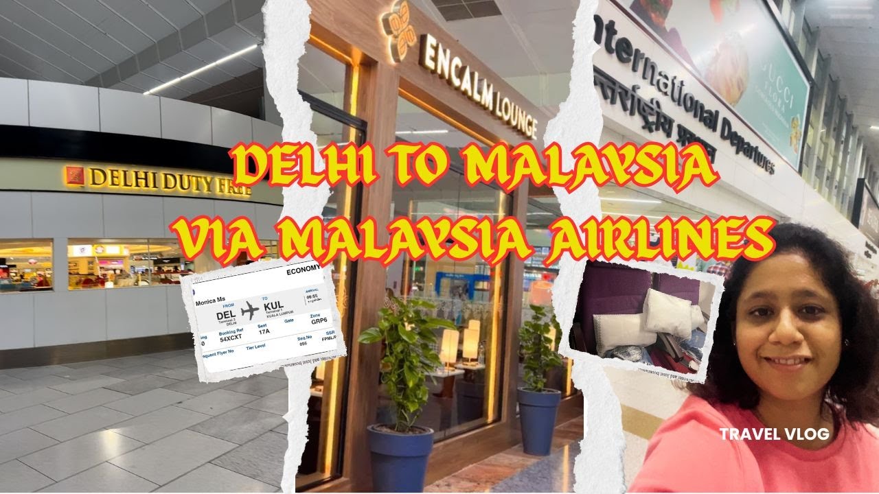 From Airport Gate to Takeoff 🌙✈️ | Night Flight Delhi T3 →Kuala Lumpur✨|Shops|Bali Trip Day 0 Part 2