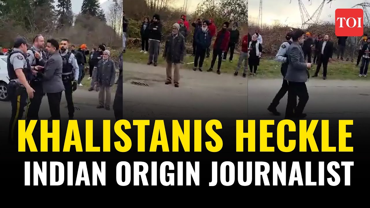 Pro-Khalistan people heckle Indian-origin journalist in Canada | Amritpal Singh on a run from Punjab
