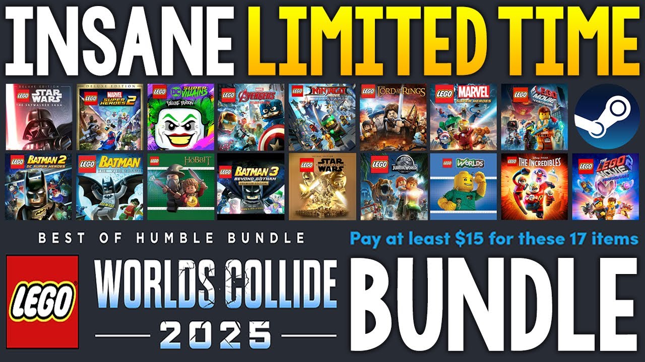 ABSOLUTELY INSANE HUMBLE BUNDLE BACK FOR LIMITED TIME - 17 STEAM GAMES SUPER CHEAP + MORE PC DEALS
