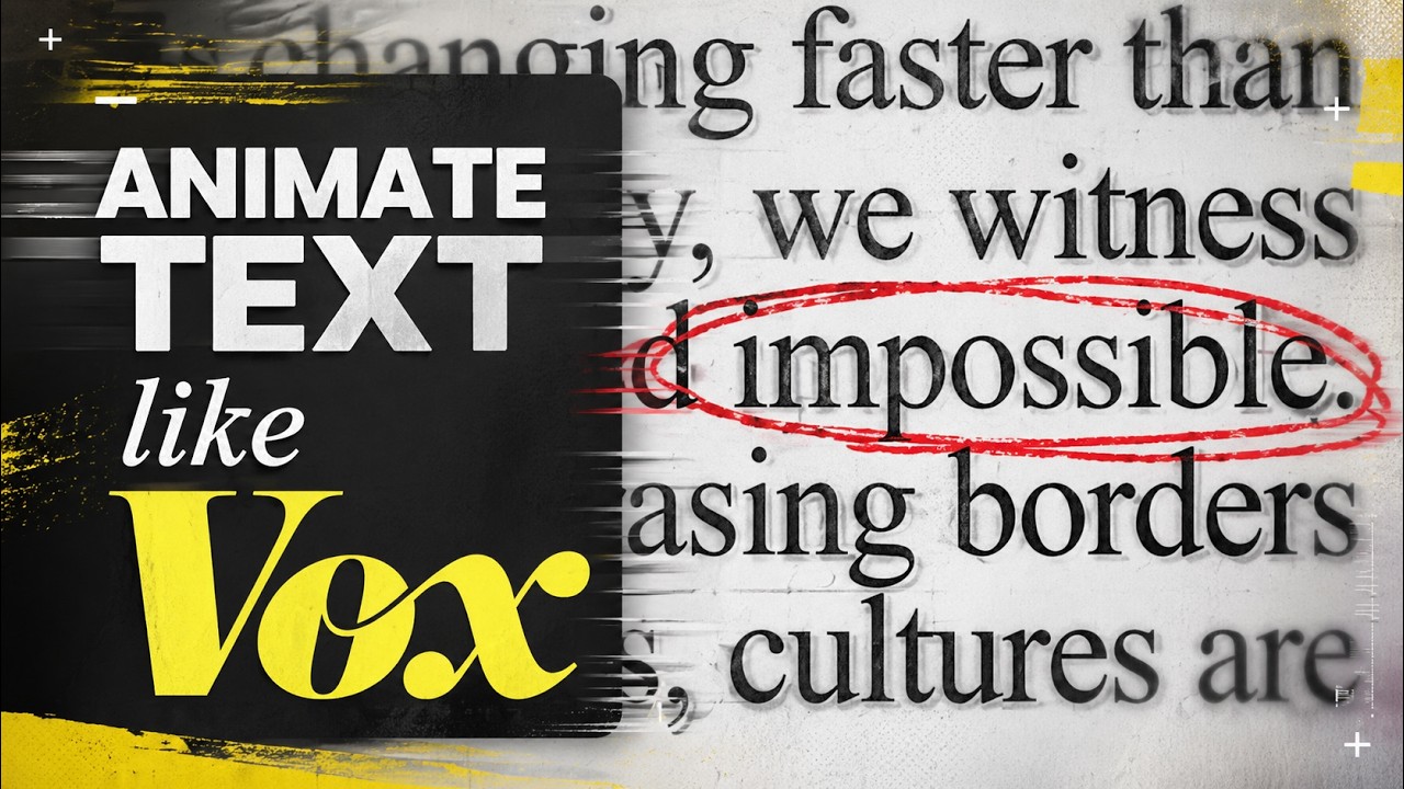 Vox-Style Text Animation — Highlight Words Like in Professional Documentaries