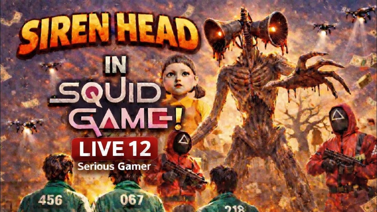 Siren Head In Squid Game: 456 Survival Challenge Live 12🔥