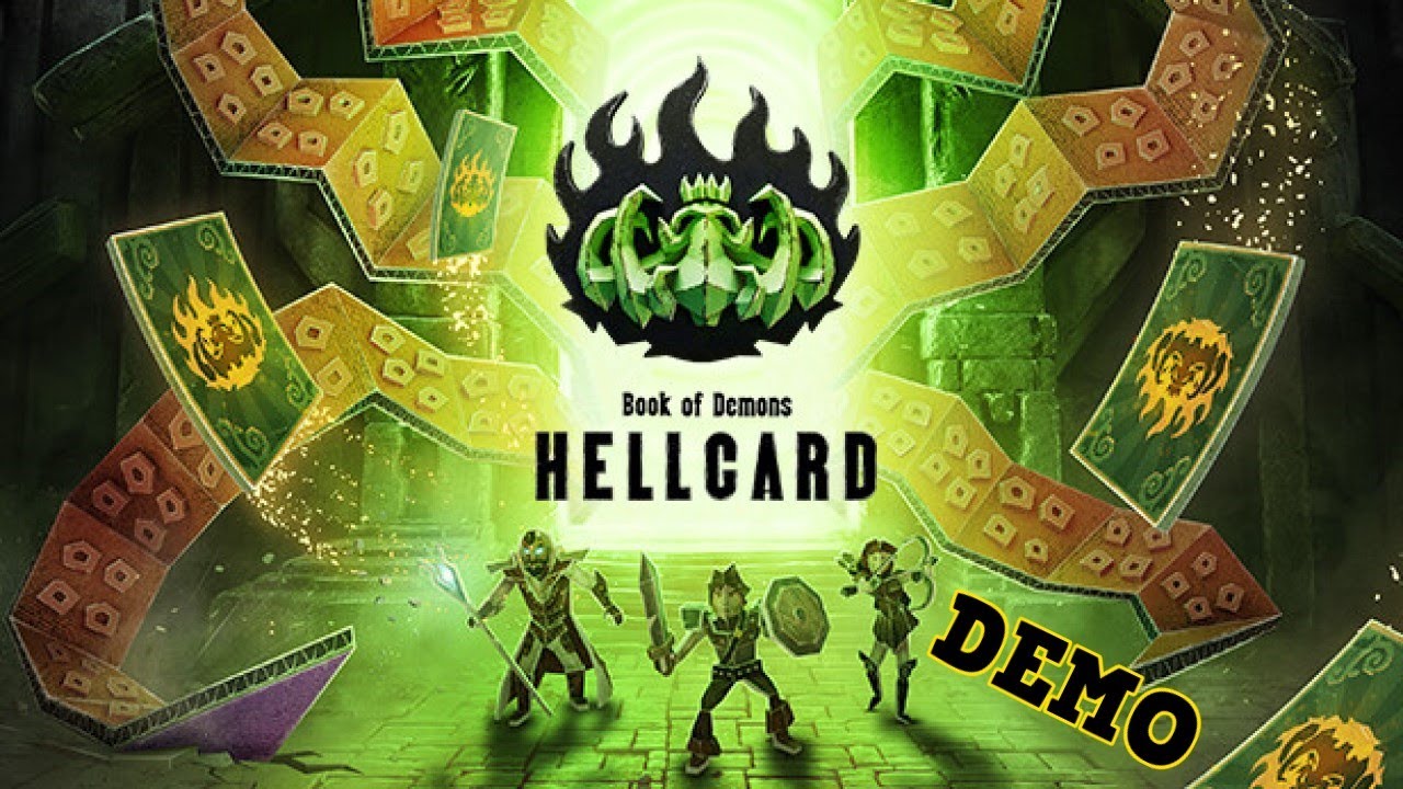 Dungeon crawling in a card game in a book in a video game🃏 Book of Demons: Hellcard - Demo
